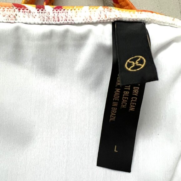 NEW VIX 'Lowana' Bikini Set Top Size L Bottom Size M Orange Multi - Picture 11 of 12